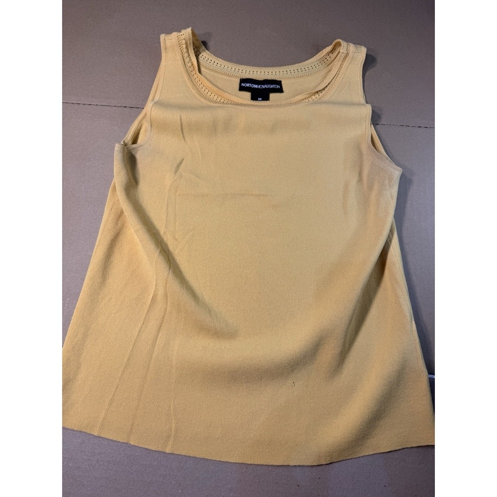 Elegant Vintage Norton McNaughton Knit Sleeveless Top Y2K Classic